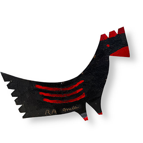 RA Miller 17x11 Tin Rooster WP6006